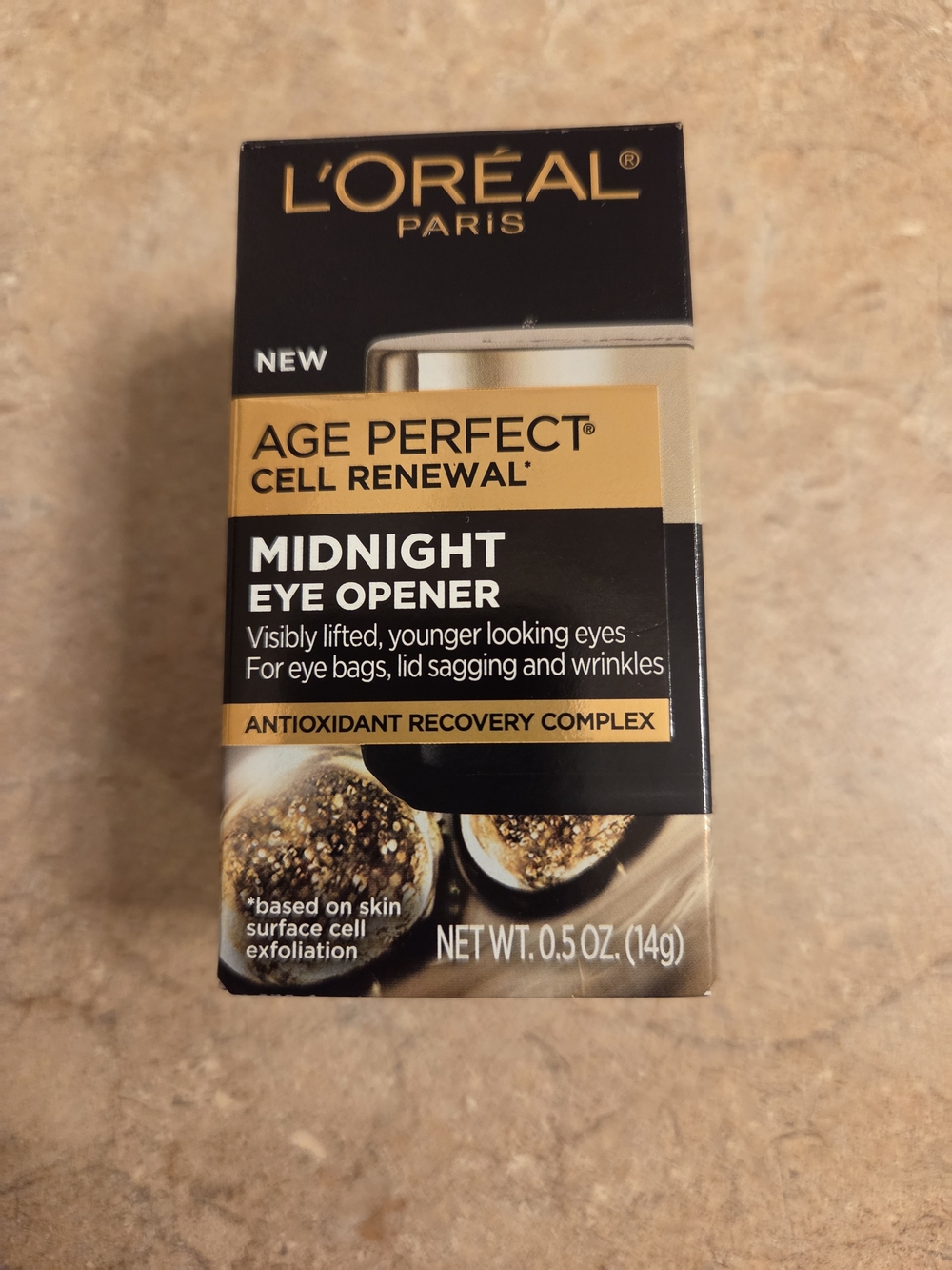 L'Oreal Age Perfect Midnight Eye Opener – Black and Gold Packaging
